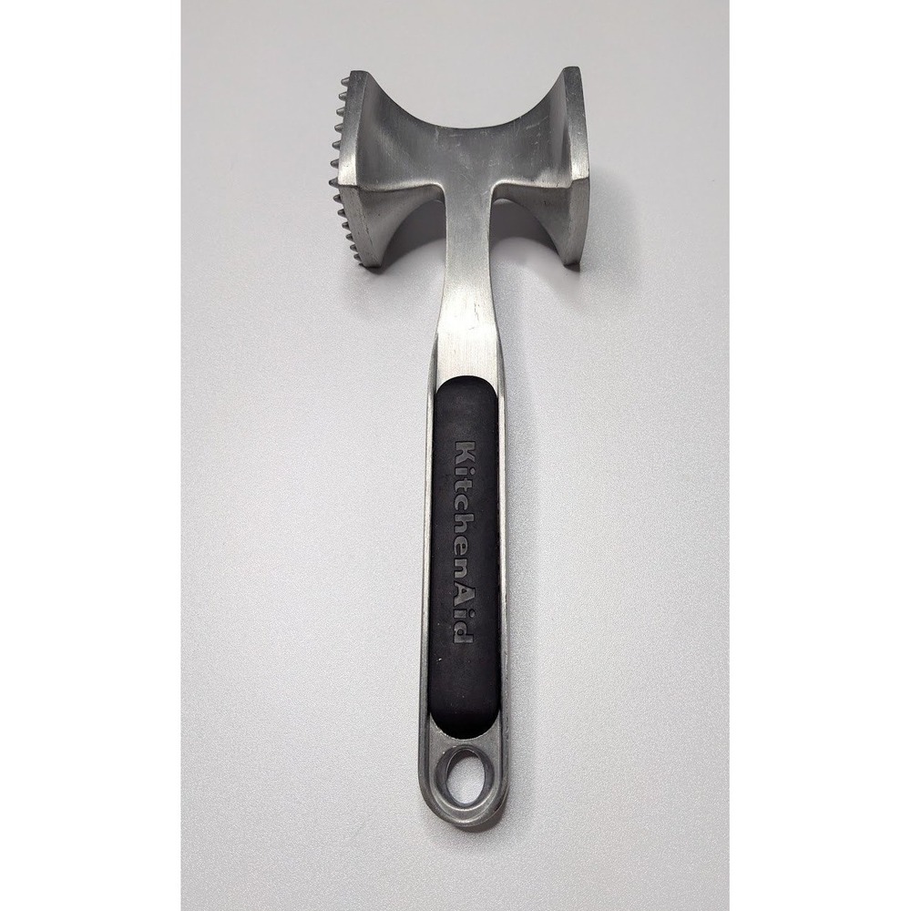 KitchenAid Silver Meat Tenderizer –‎ Dual‑Sided Heavy‑Duty Mallet